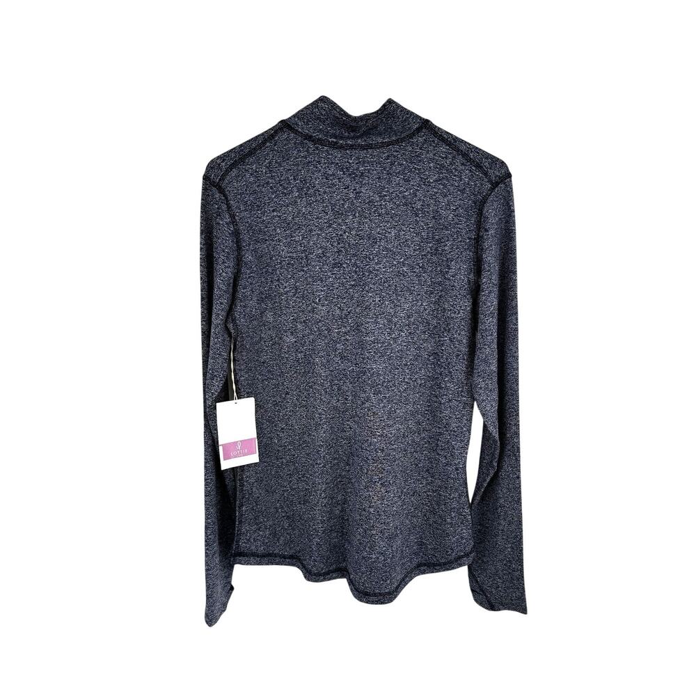 Lottie Long Sleeve Nursing Breastfeeding Activewear Pullover Navy Blue Sz Small - Picture 2 of 8